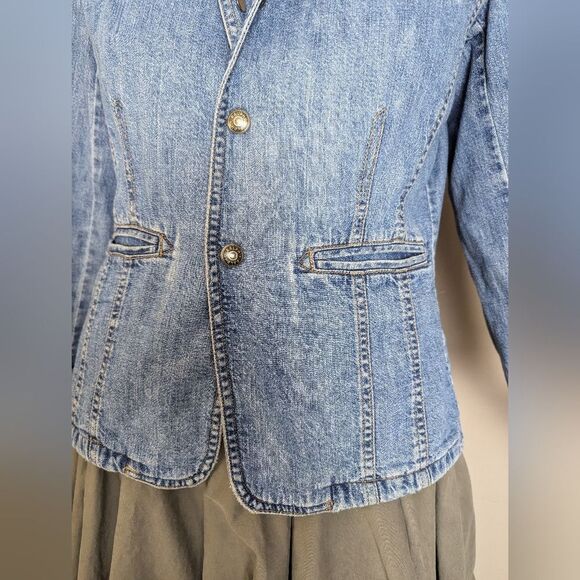 Ralph Lauren 1967 Denim Blazer Jacket Women’s Small Casual Vintage-Inspired S - Picture 5 of 11